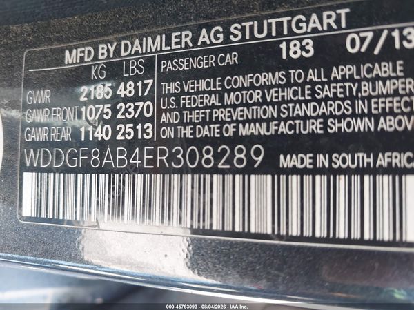 2014 MERCEDES-BENZ C 300 SPORT 4MATIC