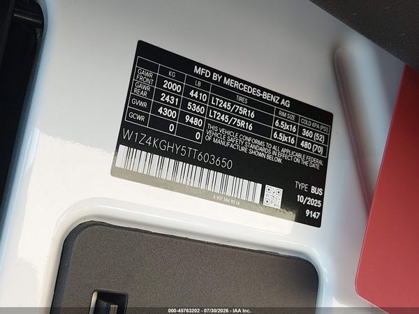 2026 MERCEDES-BENZ SPRINTER 2500 HIGH ROOF 4-CYL DIESEL
