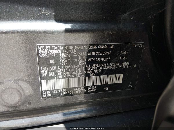 2021 TOYOTA RAV4 LE