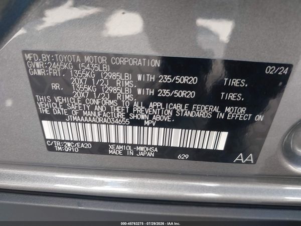 2024 TOYOTA BZ4X LIMITED