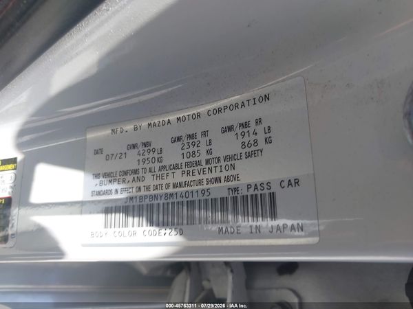 2021 MAZDA MAZDA3 2.5 TURBO PREMIUM PLUS
