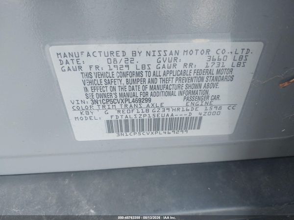 2023 NISSAN KICKS SV XTRONIC CVT