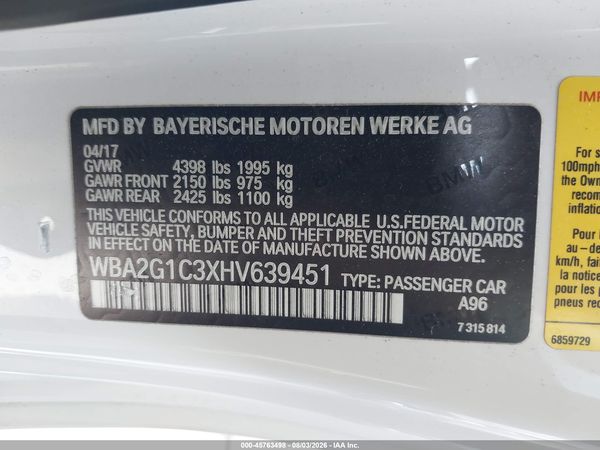 2017 BMW M240I