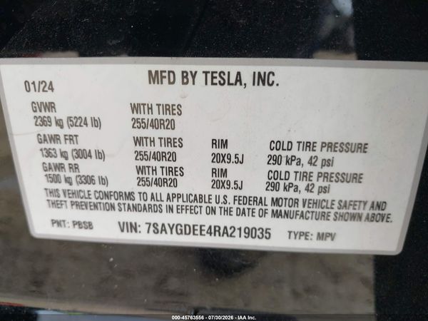 2024 TESLA MODEL Y