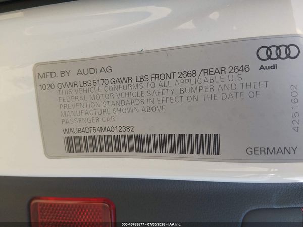 2021 AUDI S5 SPORTBACK