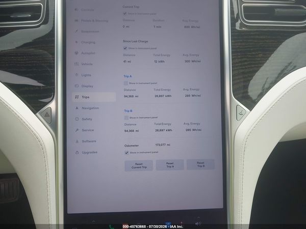 2017 TESLA MODEL S 60/75