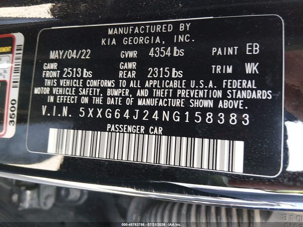 2022 KIA K5 GT-LINE