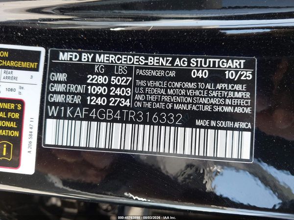 2026 MERCEDES-BENZ C 300 C300