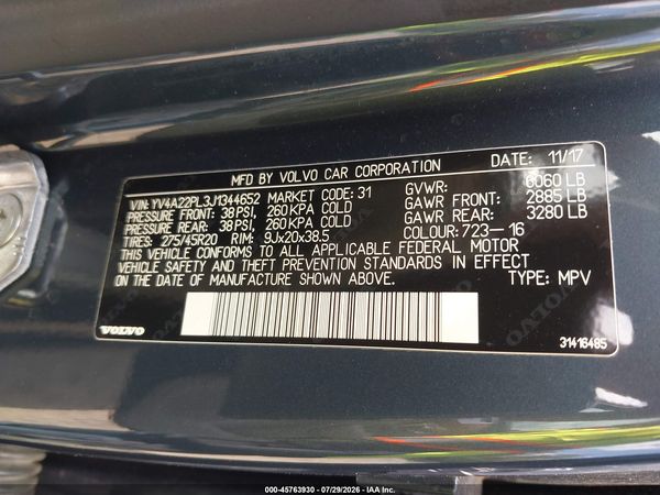 2018 VOLVO XC90 T6 INSCRIPTION
