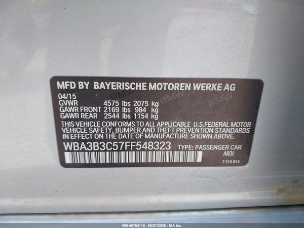 2015 BMW 328I XDRIVE