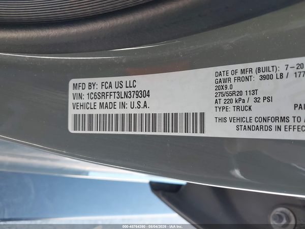 2020 RAM 1500 Big Horn, Lonestar