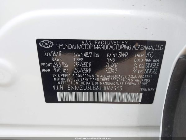 2018 HYUNDAI SANTA FE SPORT 2.4L