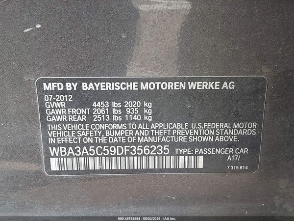 2013 BMW 328I