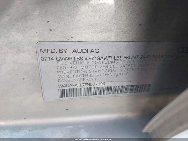 2015 AUDI A4 2.0T PREMIUM