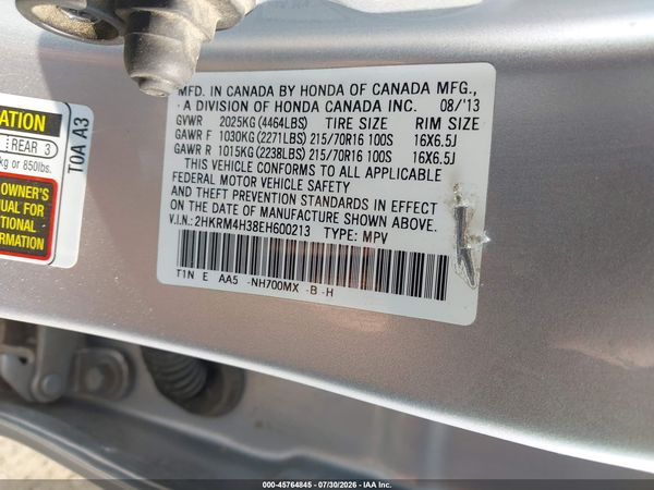 2014 HONDA CR-V LX