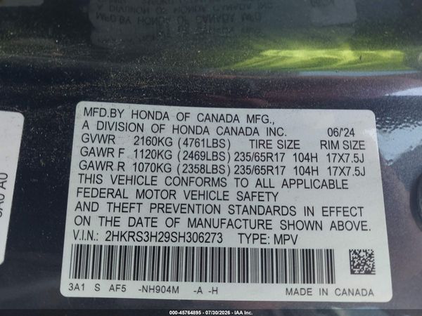 2025 HONDA CR-V LX 2WD
