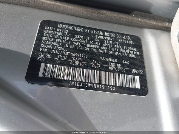 2022 NISSAN ROGUE SPORT SL AWD XTRONIC CVT