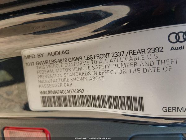 2018 AUDI A4