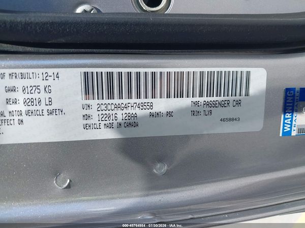 2015 CHRYSLER 300 LIMITED