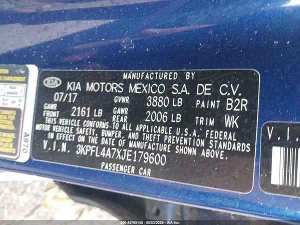 2018 KIA FORTE S