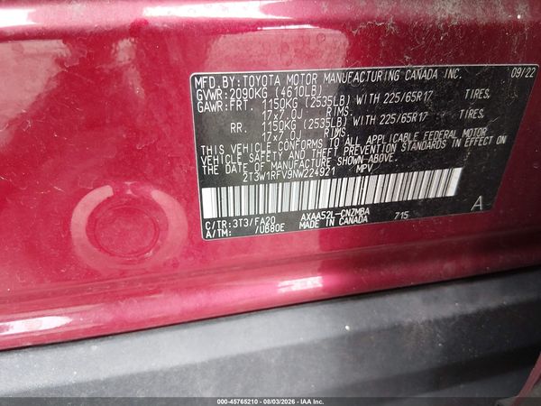 2022 TOYOTA RAV4 XLE