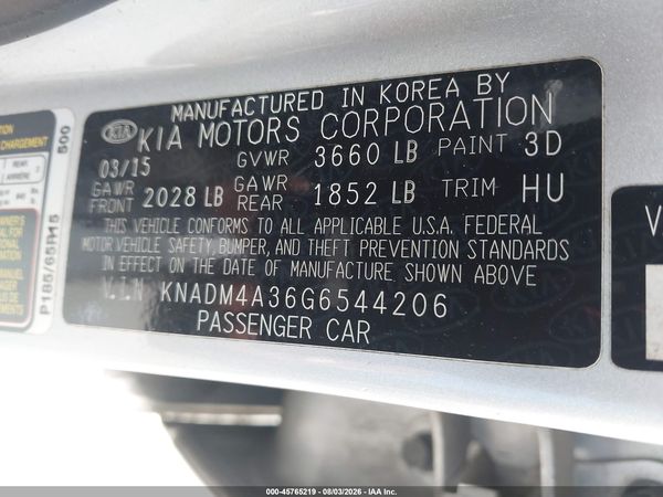 2016 KIA RIO LX
