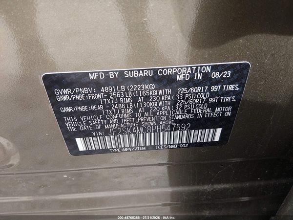 2023 SUBARU FORESTER WILDERNESS