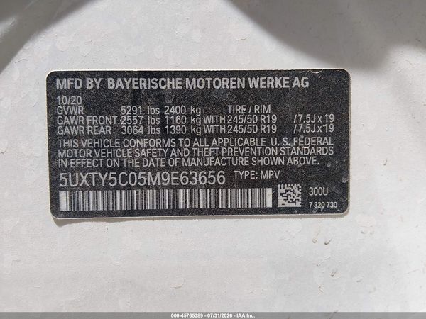 2021 BMW X3 XDRIVE30I