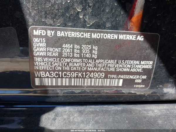 2015 BMW 328I