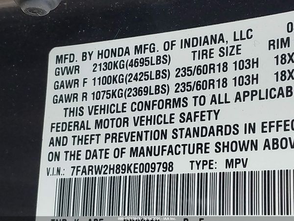 2019 HONDA CR-V EX-L