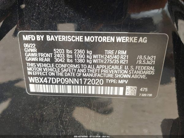 2022 BMW X3 SDRIVE30I