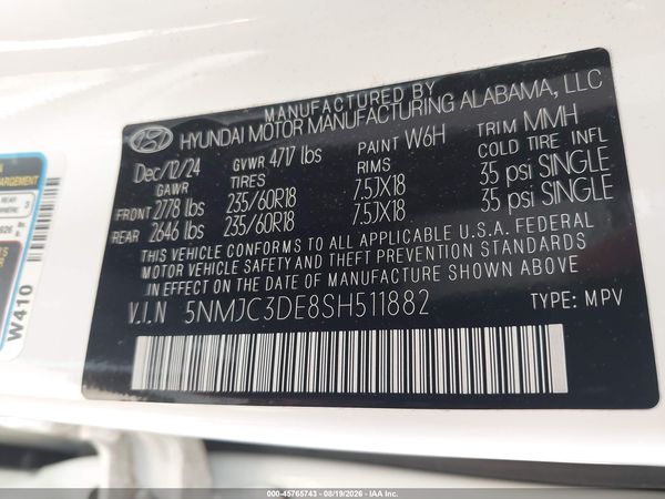 2025 HYUNDAI TUCSON SEL CONVENIENCE