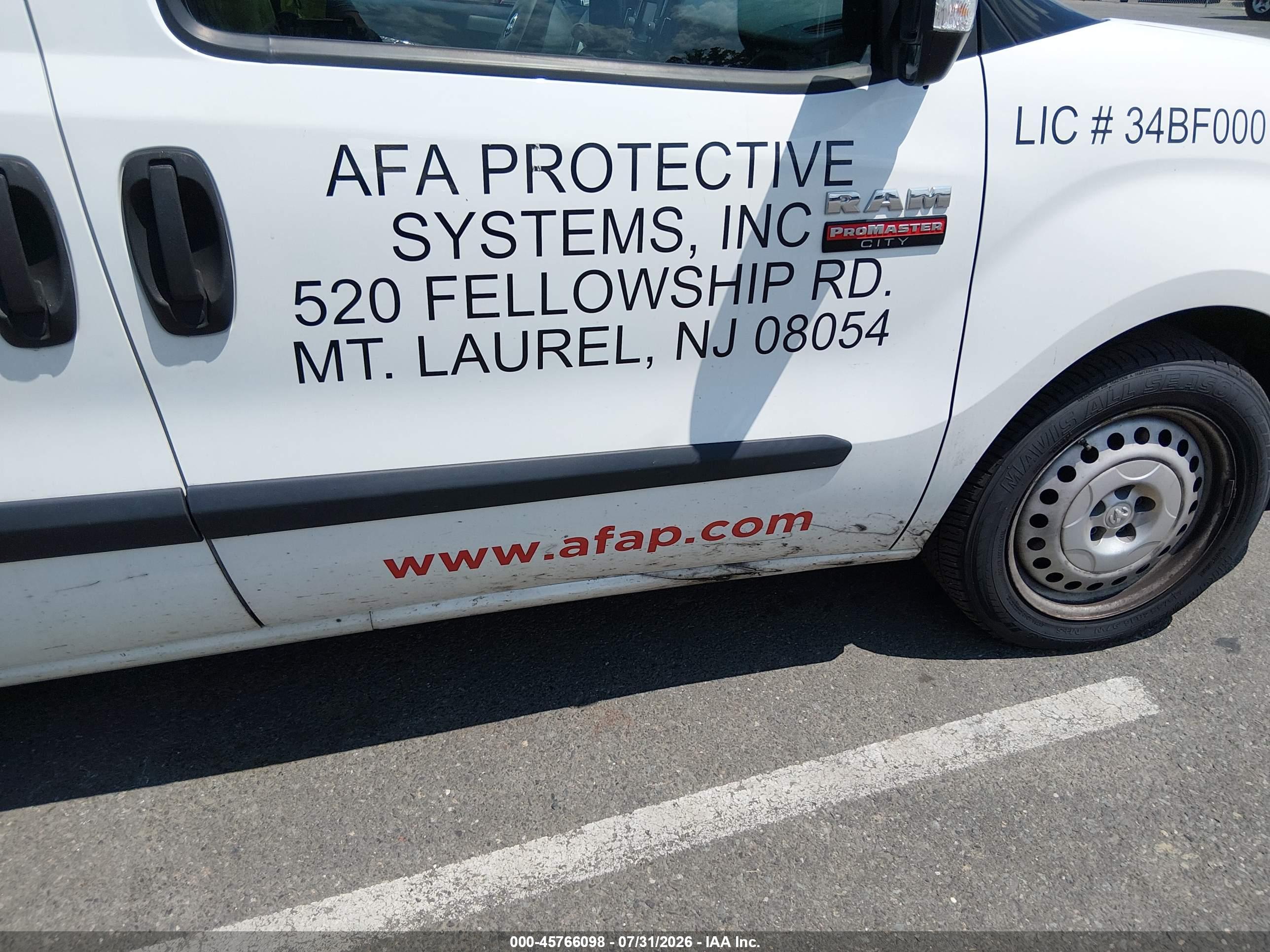 2021 RAM PROMASTER CITY TRADESMAN