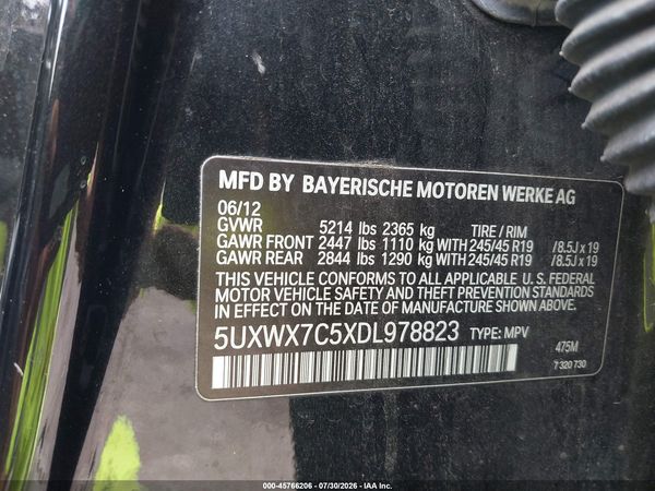 2013 BMW X3 XDRIVE35I