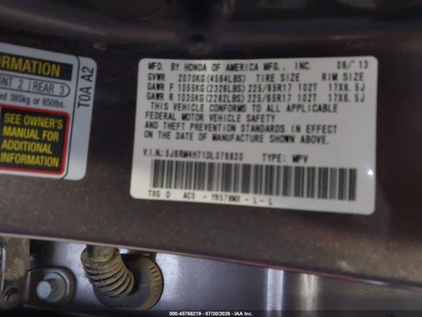 2013 HONDA CR-V EX-L