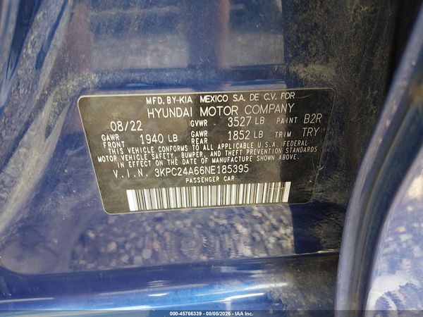 2022 HYUNDAI ACCENT SE