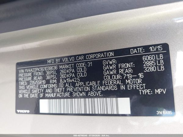 2016 VOLVO XC90 T6 MOMENTUM