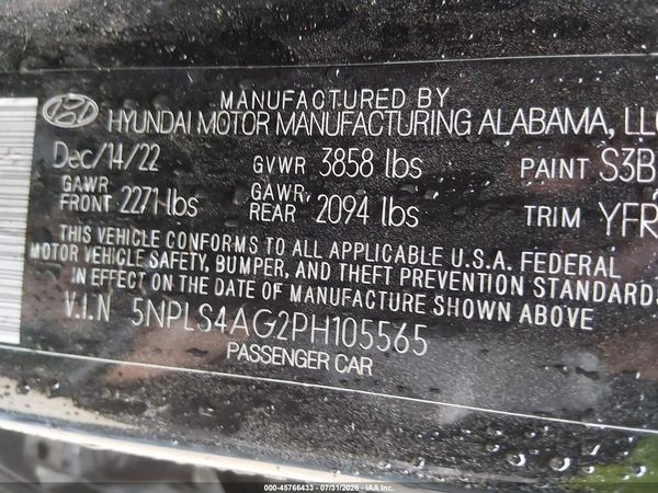 2023 HYUNDAI ELANTRA SEL