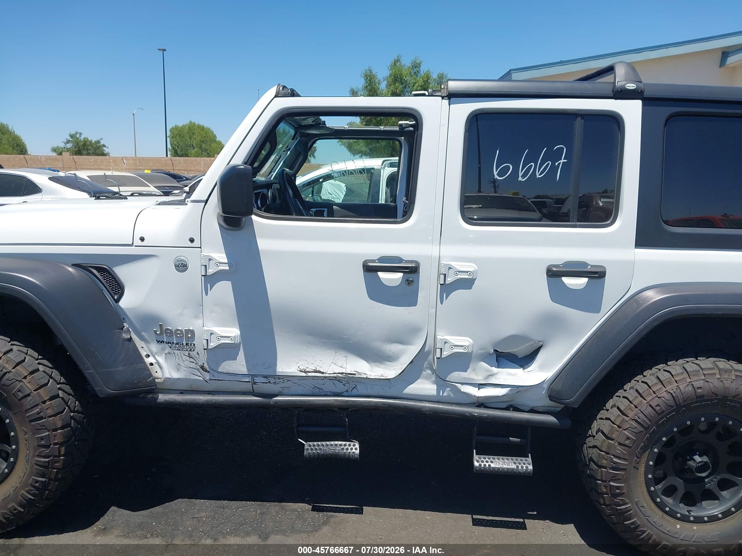 2019 JEEP WRANGLER UNLIMITED SPORT S 4X4