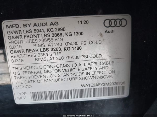 2021 AUDI Q5