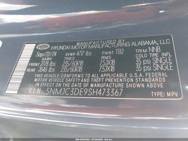 2025 HYUNDAI TUCSON SEL CONVENIENCE