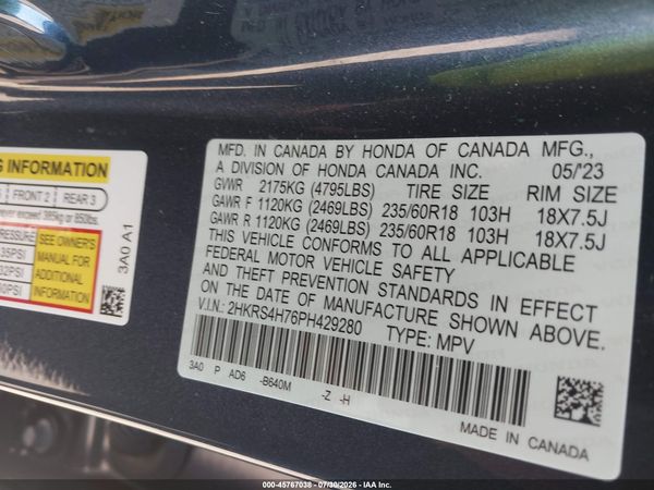 2023 HONDA CR-V EX-L AWD