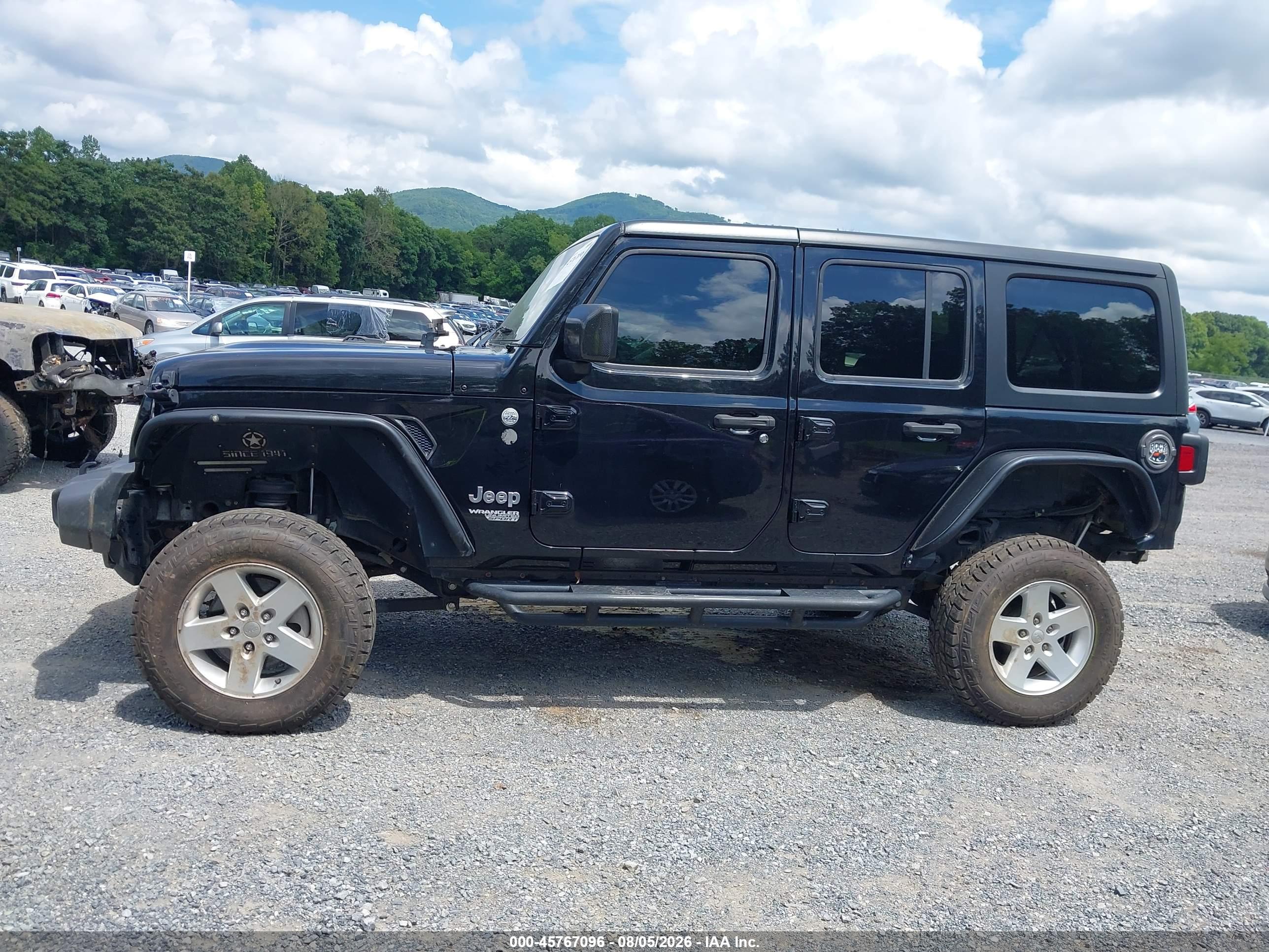 2019 JEEP WRANGLER UNLIMITED SPORT S 4X4