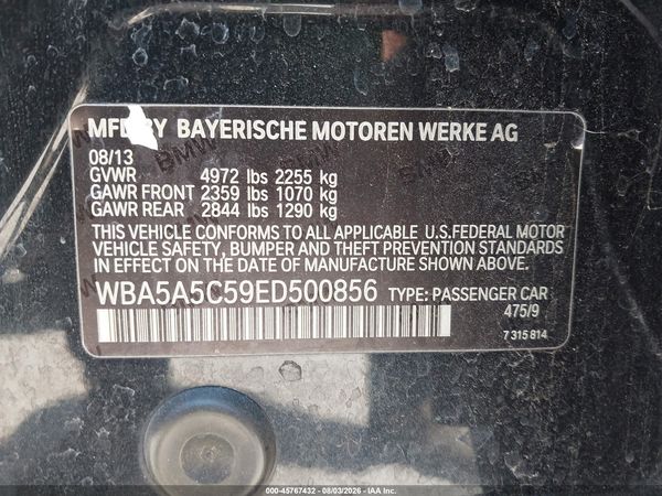 2014 BMW 528I