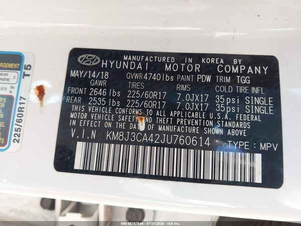 2018 HYUNDAI TUCSON SEL