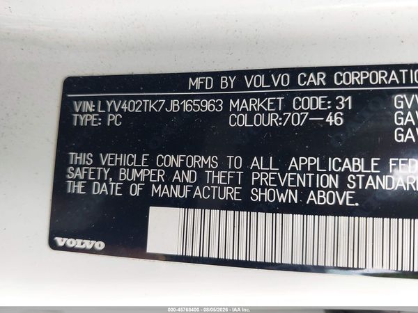 2018 VOLVO S60 INSCRIPTION T5