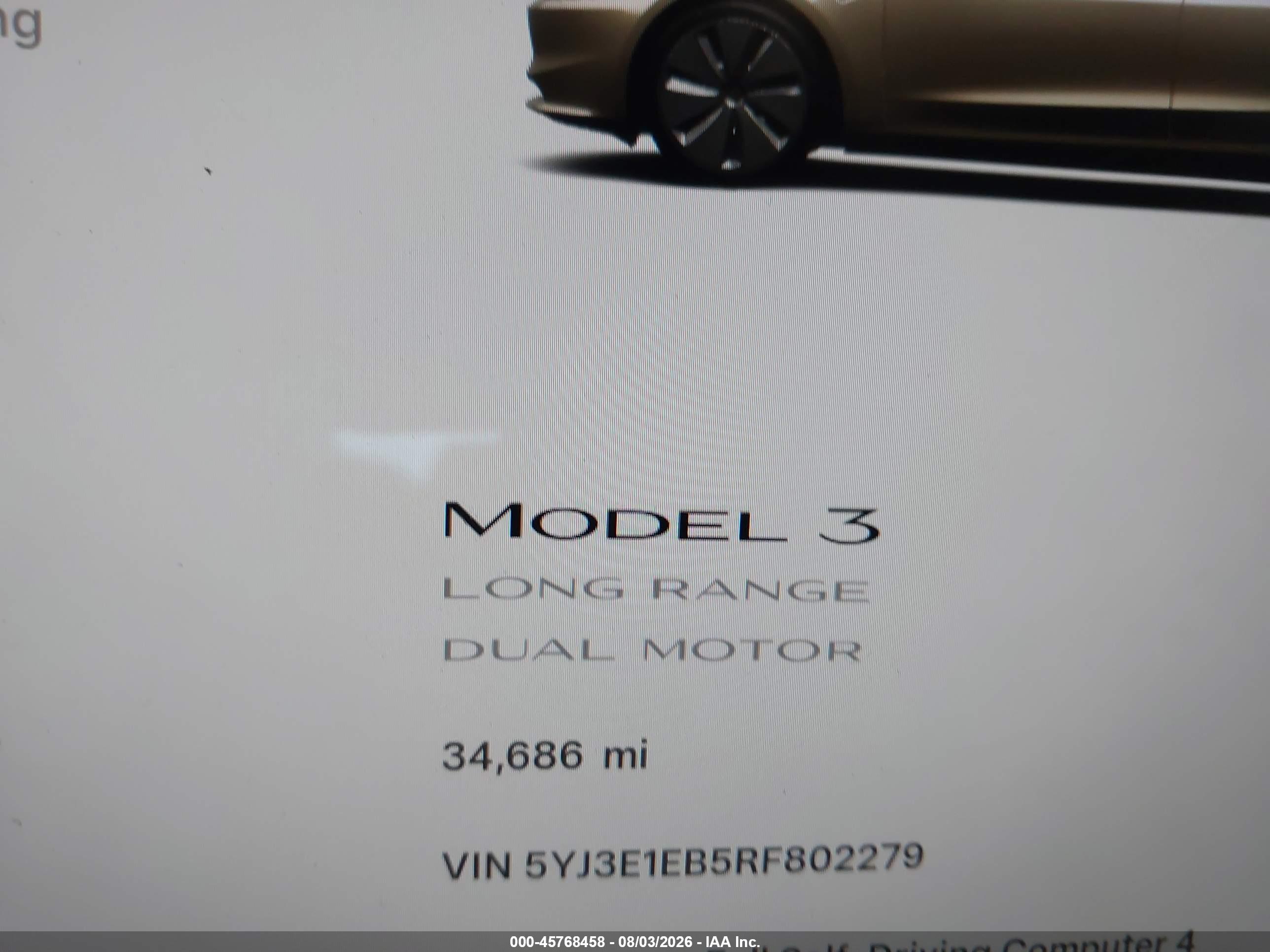 2024 TESLA MODEL 3