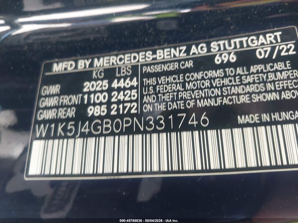 2023 MERCEDES-BENZ CLA 250 COUPE CLA250