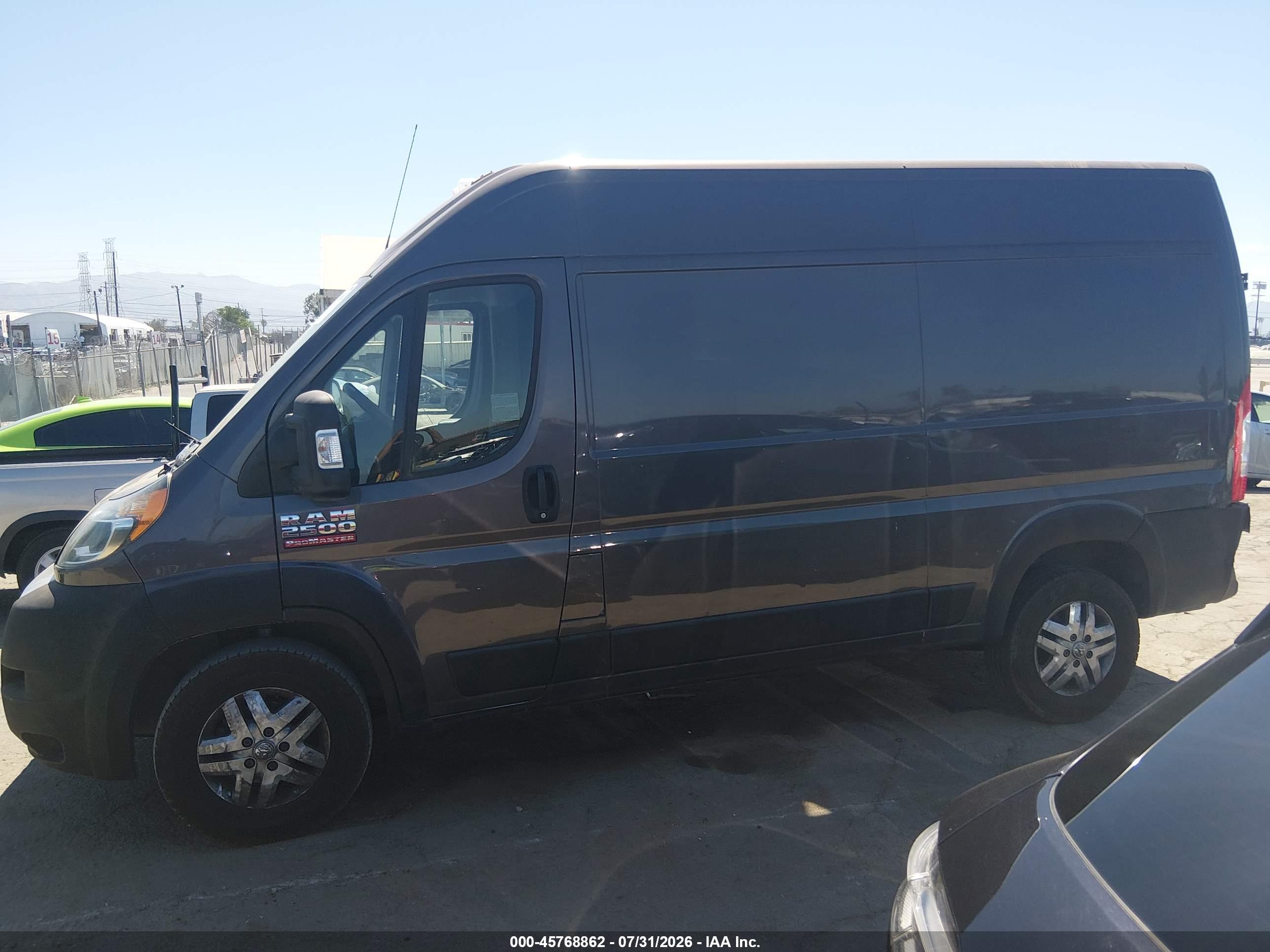 2021 RAM PROMASTER 2500 HIGH ROOF 136 WB
