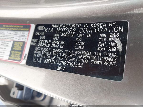2016 KIA SOUL Plus